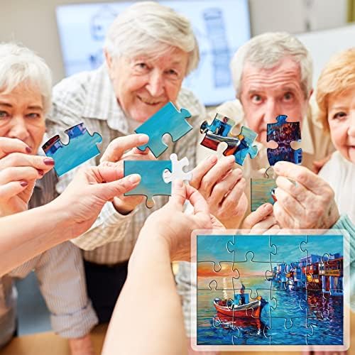 5 Paquetes de Rompecabezas Grandes de 16 Piezas para Adultos Mayores con Alzheimer y Demencia, Juegos Cognitivos con 5 Bolsas de Almacenamiento - imagen 7
