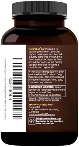 NatureBell Canela de Ceilán, 240 Cápsulas Blandas – Extracto de Canela de Ceilán – Con Aceite MCT – No OGM, Fabricado bajo cGMP - imagen 8