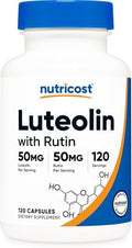 Nutricost Luteolina con Complejo de Rutin 100mg (50mg Luteolina, 50mg Rutin) 120 Cápsulas - Vegetariano, Sin OGM, Sin Gluten - imagen 1