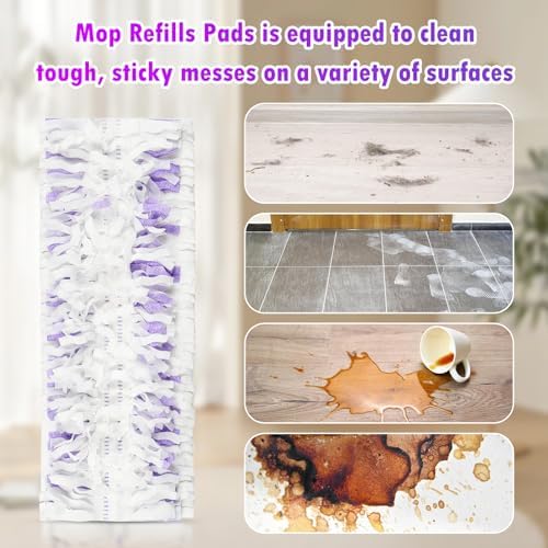 Paquete de 20 Repuestos Desechables para Fregadora PowerMop, Almohadillas Multi-Superficie para Limpiar Pisos - imagen 5