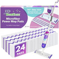 JD HOMEASE 24 Paquetes de Almohadillas Desechables de Microfibra para Reemplazo de Mopas Swiffer PowerMop, Limpieza Profunda Multi-Superficie - imagen 1