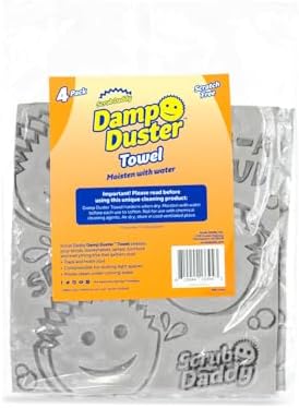 Toalla de Limpieza Damp Duster de Scrub Daddy - Esponja Duradera para Limpiar Polvo en Múltiples Superficies, Recoge Pelo de Mascotas, Suciedad y Más - imagen 1