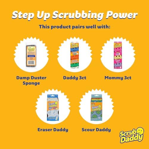 Toalla de Limpieza Damp Duster de Scrub Daddy - Esponja Duradera para Limpiar Polvo en Múltiples Superficies, Recoge Pelo de Mascotas, Suciedad y Más - imagen 5