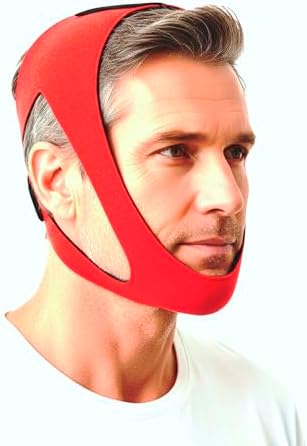 Ruby Style - Faja para la Barbilla para Dormir - Ideal para Usuarios de CPAP - Mantiene la Boca Cerrada - Antisono para Hombres y Mujeres - Solución - imagen 1