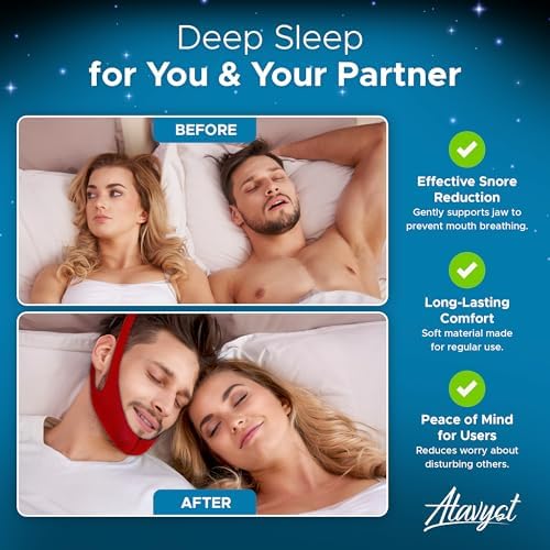Ruby Style - Faja para la Barbilla para Dormir - Ideal para Usuarios de CPAP - Mantiene la Boca Cerrada - Antisono para Hombres y Mujeres - Solución - imagen 2