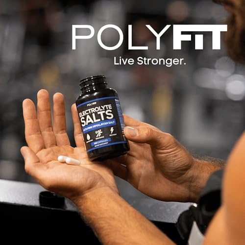 Sales de Electrolitos Polyfit - 100 Tabletas de Sal - Certificadas por NSF - Suplemento para Hidratación Rápida, Recuperación y Resistencia para - imagen 7