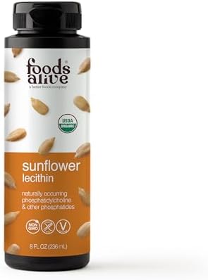 Lecitina de Girasol Orgánica Líquida Foods Alive, Prensada en Frío, Extra Virgen, Sin Refinar, 8 Fl Oz (Paquete de 1) - imagen 1