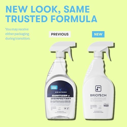BRIOTECH Desinfectante en Spray Hipocloroso, Elimina 99.99% de Virus y Bacterias, Control de Moho y Olores, Suave para Guarderías y Áreas de Juego, - imagen 5