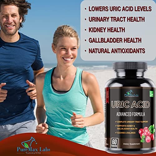 YUMMYVITE Fórmula Avanzada de Ácido Úrico – Limpieza de Riñones, Hígado, Vesícula Biliar y Tracto Urinario con Arándano, Chanca Piedra, Cereza Ácida, - imagen 4