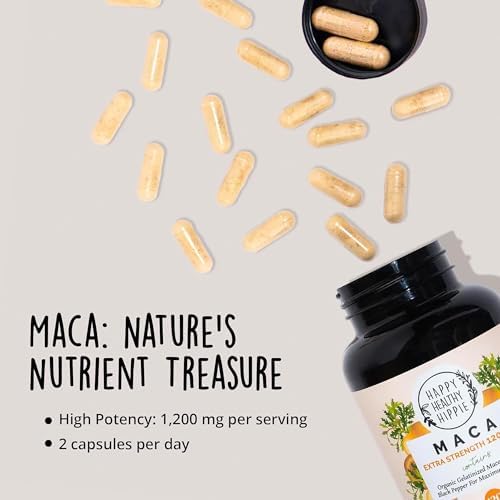 Cápsulas de Maca Orgánica 1200 mg – Aumenta la Libido Femenina, Suplemento Energético de Perú, Incluye Pimienta Negra para Mayor Absorción, Veganas, - imagen 7
