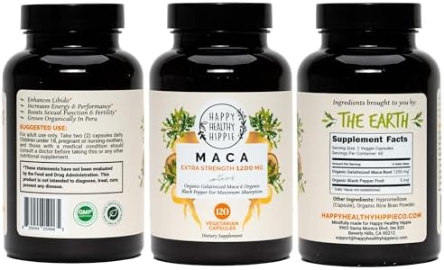 Cápsulas de Maca Orgánica 1200 mg – Aumenta la Libido Femenina, Suplemento Energético de Perú, Incluye Pimienta Negra para Mayor Absorción, Veganas, - imagen 8