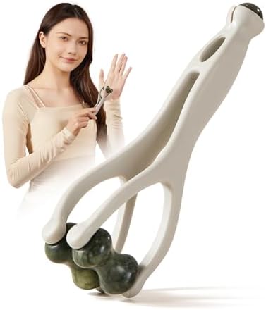 Rodillo de Jade 2 en 1 CHOSIN y Masajeador de Dedos para Alivio de Fatiga y Dolor, Artritis para Adultos Mayores - Herramienta Terapéutica Doble Cara - imagen 1
