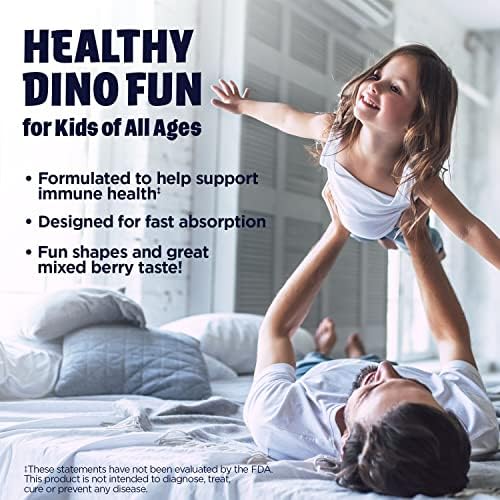 KAL Suplemento Inmunológico para Niños con Zinc y Saúco, Melts de Bayas Mixtas, Formas Divertidas de Dinosaurios, Vegano, 90 Servings - imagen 4