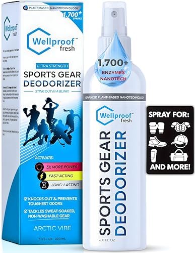 Limpiador y Eliminador de Olores 2 en 1 Wellproof - Desodorante Nano-Enzimático 3X para Ropa Deportiva, Beisbol, Hockey, Fútbol, Boxeo, MMA, Mochila - imagen 1