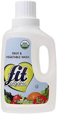 Fit Organic Limpiador de Frutas y Verduras 32 Oz, Lavado de Productos y Removedor de Pesticidas/Ceras - imagen 1
