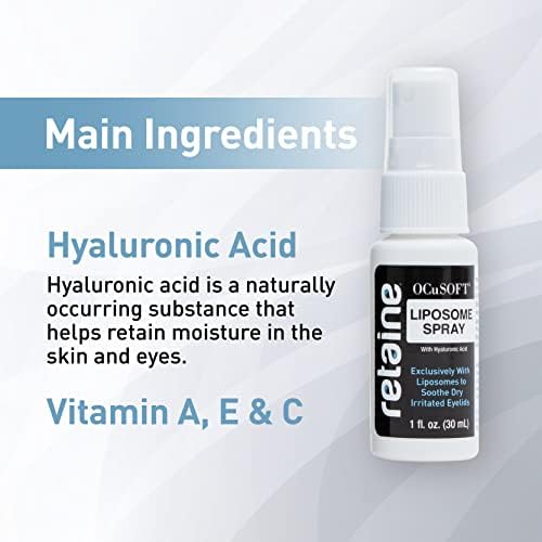 OCuSOFT Retaine Spray Liposómico 15 ml, Spray para Párpados Irritados por Blefaritis, Ojos Secos y Disfunción de Glándulas Meibomio - imagen 3