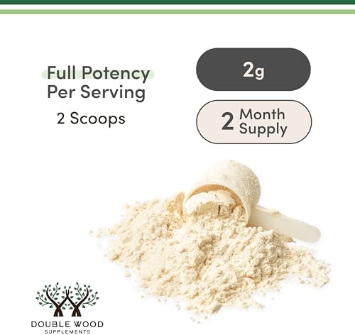 Polvo de Calostro Bovina Double Wood Supplements para Hombres y Mujeres, Salud Digestiva, Piel y Cabello, Soporte Inmunológico (120 Gramos, - imagen 3