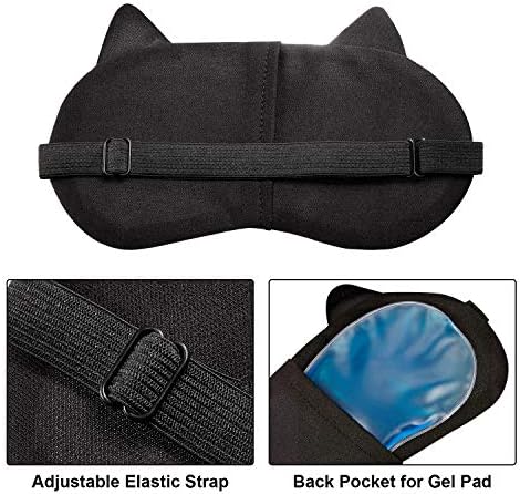 Syhood Paquete de 10 Antifaces Divertidos para Juegos de Fiesta, Máscara de Sueño de Animales, Gato y Perro, Suave y Ajustable para Adultos - imagen 3