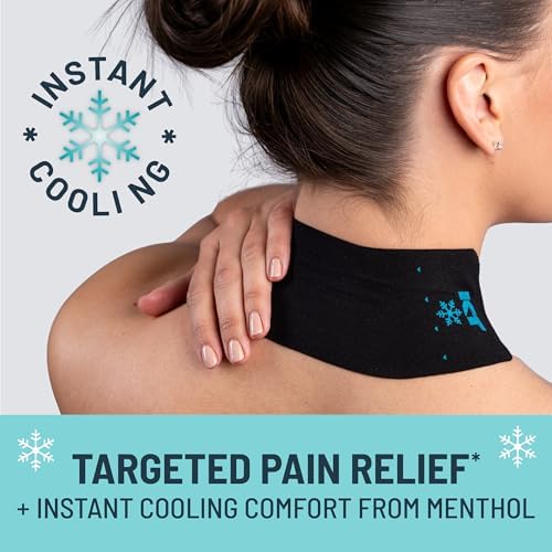 Parches KT Tape para Alivio de Dolor de Cuello, Tamaño Grande 3x9, Cinta Kinesiológica con Mentol, Terapia Refrescante, 6 Piezas - imagen 2