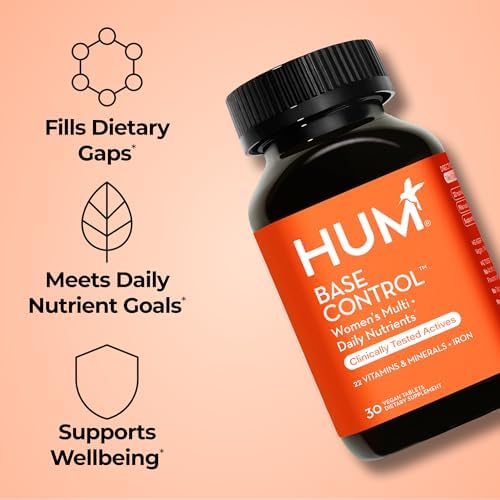 HUM Base Control Multivitamínico para Mujeres con Vitamina C, Hierro, Biotina, Zinc, Complejo B, 30 Cápsulas, Sin Gluten, Apoyo para Pre-Menopausia - imagen 2