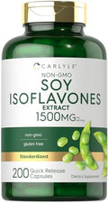 Carlyle Isoflavonas de Soja para Mujeres y Hombres | 200 Cápsulas | Suplemento Extracto No Transgénico y Libre de Gluten - imagen 1