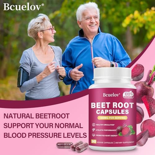Cápsulas de Remolacha | 1300mg de Polvo de Remolacha Pura – Apoya la Presión Arterial, Energía Natural y Resistencia - 90 Cápsulas, Suministro para - imagen 7