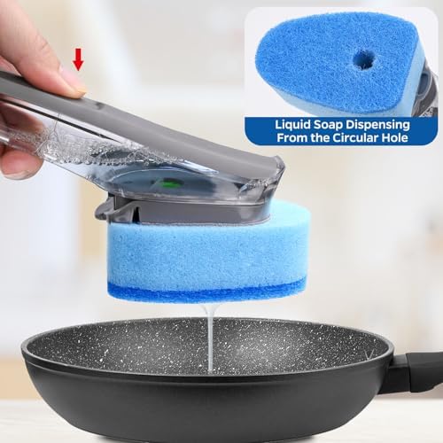 Recargas de Esponja para Cepillo Scotch-Brite - Paquete de 10 Recargas de Cepillo Antirayaduras para Utensilios Antiadherentes, Vidrio y Bañeras - imagen 7