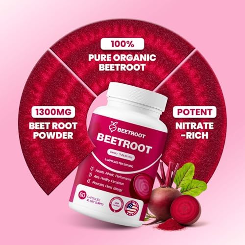 Cápsulas de Remolacha ZENVIVIAN – Suplemento en Polvo No Transgénico de 1300mg – 60 Cápsulas Veganas para Energía Natural, Flujo Sanguíneo y Soporte - imagen 2