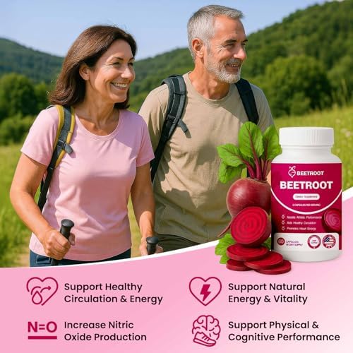 Cápsulas de Remolacha ZENVIVIAN – Suplemento en Polvo No Transgénico de 1300mg – 60 Cápsulas Veganas para Energía Natural, Flujo Sanguíneo y Soporte - imagen 5