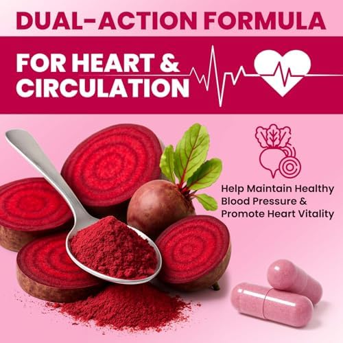 Cápsulas de Remolacha ZENVIVIAN – Suplemento en Polvo No Transgénico de 1300mg – 60 Cápsulas Veganas para Energía Natural, Flujo Sanguíneo y Soporte - imagen 6