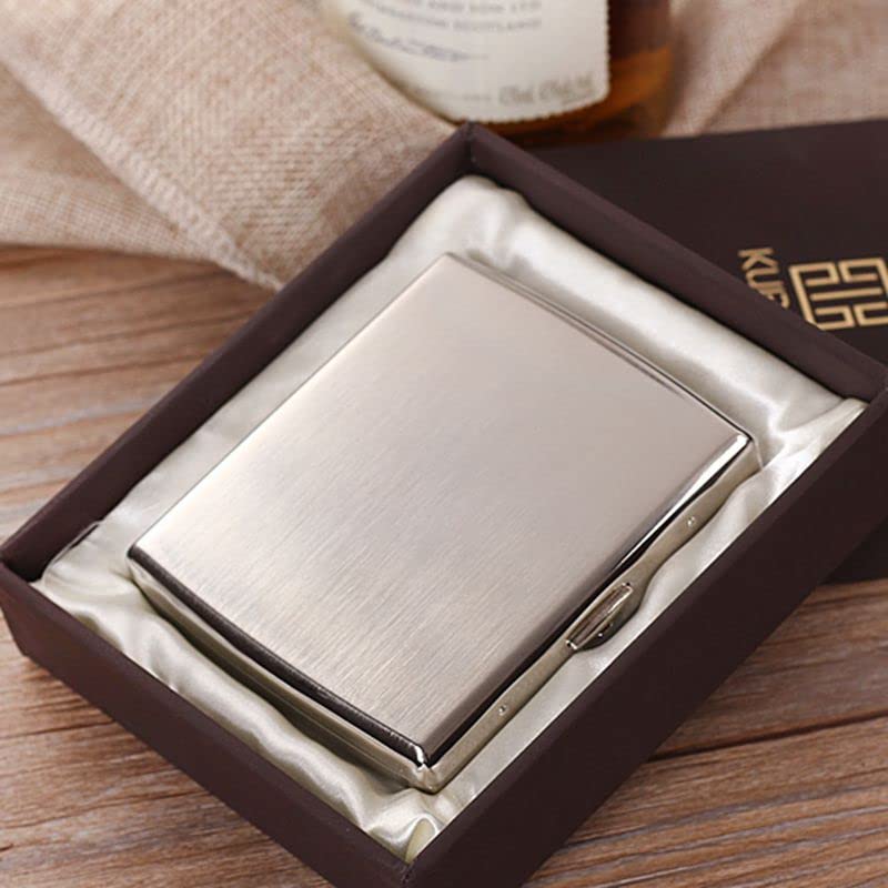 Estuche de Cigarrillos de Metal King Size 85mm, Capacidad para 20, Resistente al Agua, Cierre Seguro - Diseño Compacto y Portátil con Caja de Regalo - imagen 5