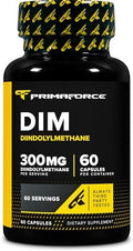 Suplemento Primaforce DIM (Diindolilmetano) 300mg, 60 Cápsulas Vegetarianas - Con Extracto de Pimienta Negra BioPerine para Mejor Absorción, Libre de - imagen 1
