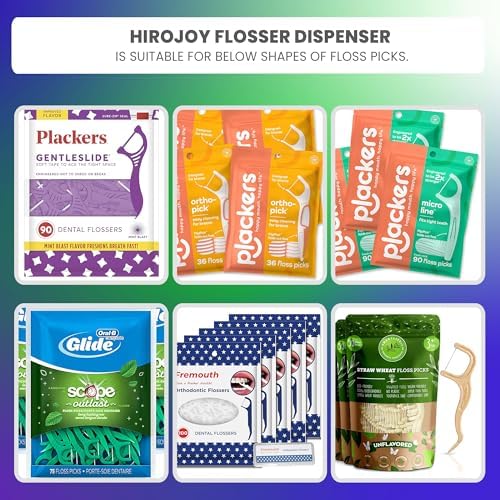 Soporte para Hilo Dental Vacío, Dispensador de Palillos de Hilo Dental para Limpieza Bucal, Estuche de Hilo Dental para Viajes - imagen 5