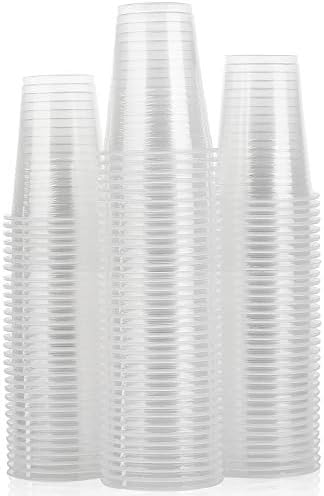 Paquete de 100 Vasos de Plástico de 8 Oz, Vasos Transparentes Desechables para Agua, Vasos Plásticos Claros de 8 Oz - imagen 1