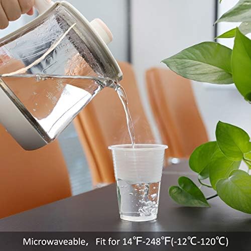 Paquete de 100 Vasos de Plástico de 8 Oz, Vasos Transparentes Desechables para Agua, Vasos Plásticos Claros de 8 Oz - imagen 4