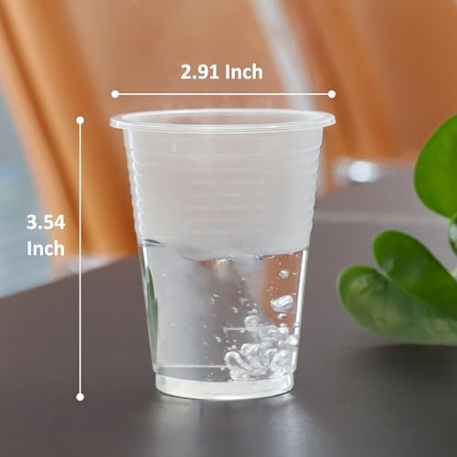Paquete de 100 Vasos de Plástico de 8 Oz, Vasos Transparentes Desechables para Agua, Vasos Plásticos Claros de 8 Oz - imagen 6