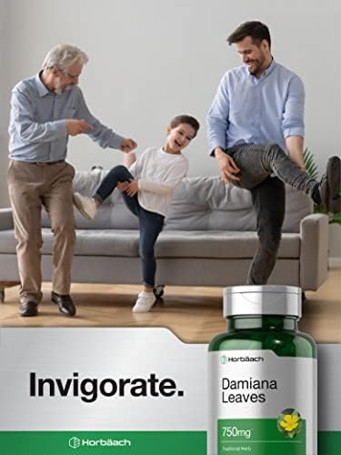 Extracto de Hoja de Damiana Horbäach | 200 Cápsulas | Suplemento Herbal | Fórmula Sin OGM y Libre de Gluten - imagen 6