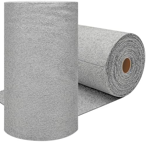 Rollo de 75 Paños de Microfibra WHKVNNG, Toallas Reutilizables y Lavables, Trapos Absorbentes para Cocina, Auto, Hogar o Taller (Gris) - imagen 1