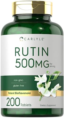 Suplemento de Rutin de Carlyle 500mg | 200 Tabletas | Vegetariano, Sin OGM, Libre de Gluten - imagen 1