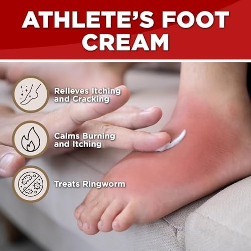 Crema Antifúngica Globe Clotrimazol 1% USP, 1 oz (Paquete de 10), Tratamiento Antifúngico, Alivia Picazón, Ardor, Grietas y Escamas por Pie de - imagen 4