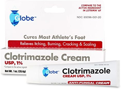 Crema Antifúngica Globe Clotrimazol 1% USP, 1 oz (Paquete de 10), Tratamiento Antifúngico, Alivia Picazón, Ardor, Grietas y Escamas por Pie de - imagen 8
