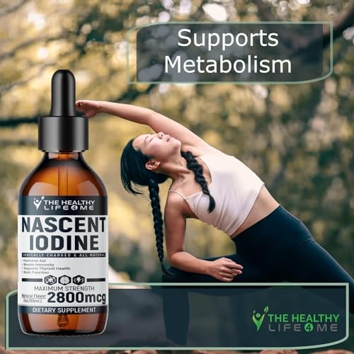 Suplemento de Yodo Nascent | 2800mcg | Yoduro de Potasio | Gotas de Yodo | 100% Vegano | Color Transparente | Tamaño Grande 2oz - imagen 3