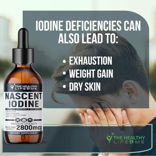 Suplemento de Yodo Nascent | 2800mcg | Yoduro de Potasio | Gotas de Yodo | 100% Vegano | Color Transparente | Tamaño Grande 2oz - imagen 6