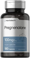 Suplemento de Pregnenolona Horbäach 100mg | 180 Cápsulas | Sin OGM y Sin Gluten - imagen 1