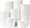 Tazas de Papel para Helado MATICAN - Paquete de 100, 5.5 Oz, Bowls Desechables para Postres Fríos o Calientes, Tazas para Sundae y Yogur Congelado, - imagen 1