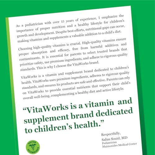 Tabletas Masticables VitaWorks Kids Biotina 5000mcg | Suplemento Vegano y No GMO | Crecimiento Capilar, Piel y Uñas | 120 Masticables - imagen 6