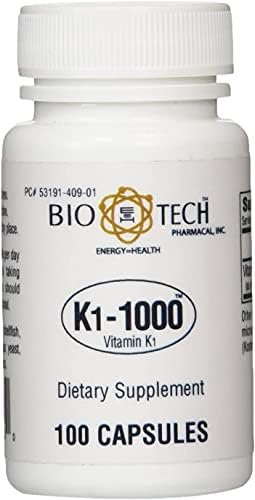 Bio-Tech K1-1000 (Vitamina K-1) 100 Cápsulas - imagen 1
