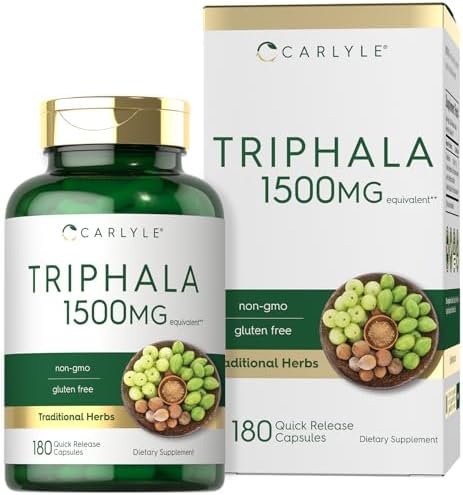 Cápsulas de Triphala Carlyle | 180 piezas | Suplemento Herbal | Sin OGM y Libre de Gluten - imagen 1