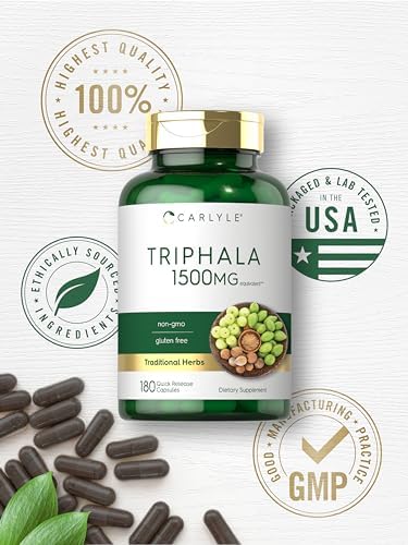 Cápsulas de Triphala Carlyle | 180 piezas | Suplemento Herbal | Sin OGM y Libre de Gluten - imagen 5