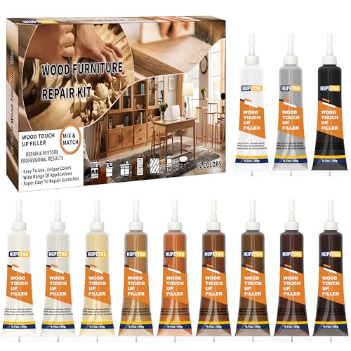 Kit de Reparación de Madera, 12 Rellenos de Color, para Muebles, Rayones, Grietas, Manchas y Descoloración en Muebles, Puertas, Gabinetes, Pisos y - imagen 1